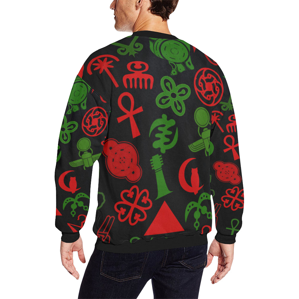 KMT WORLD Men's Oversized Fleece Crew Sweatshirt