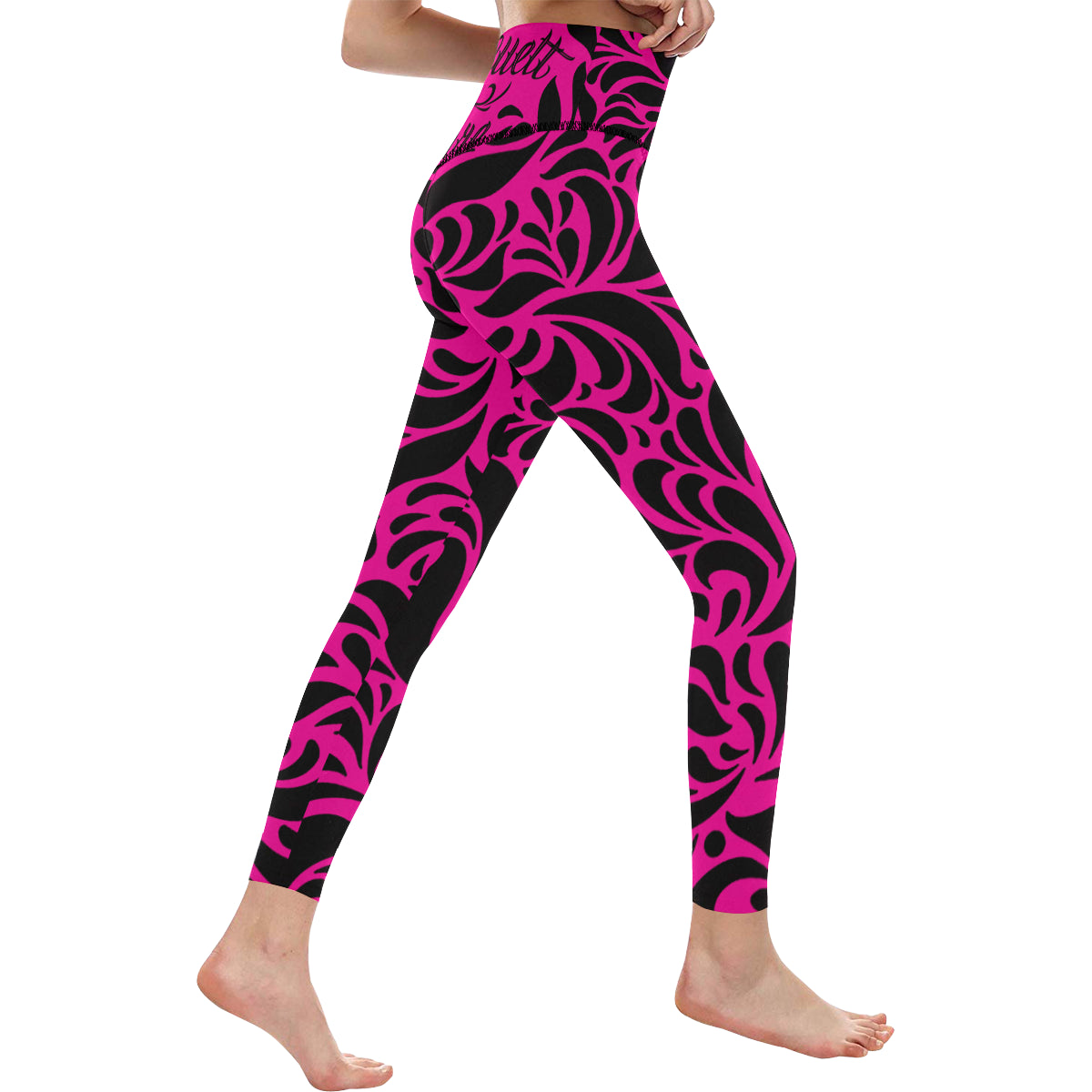 GORGEOUS PINKISH All Over Print High-Waisted Leggings