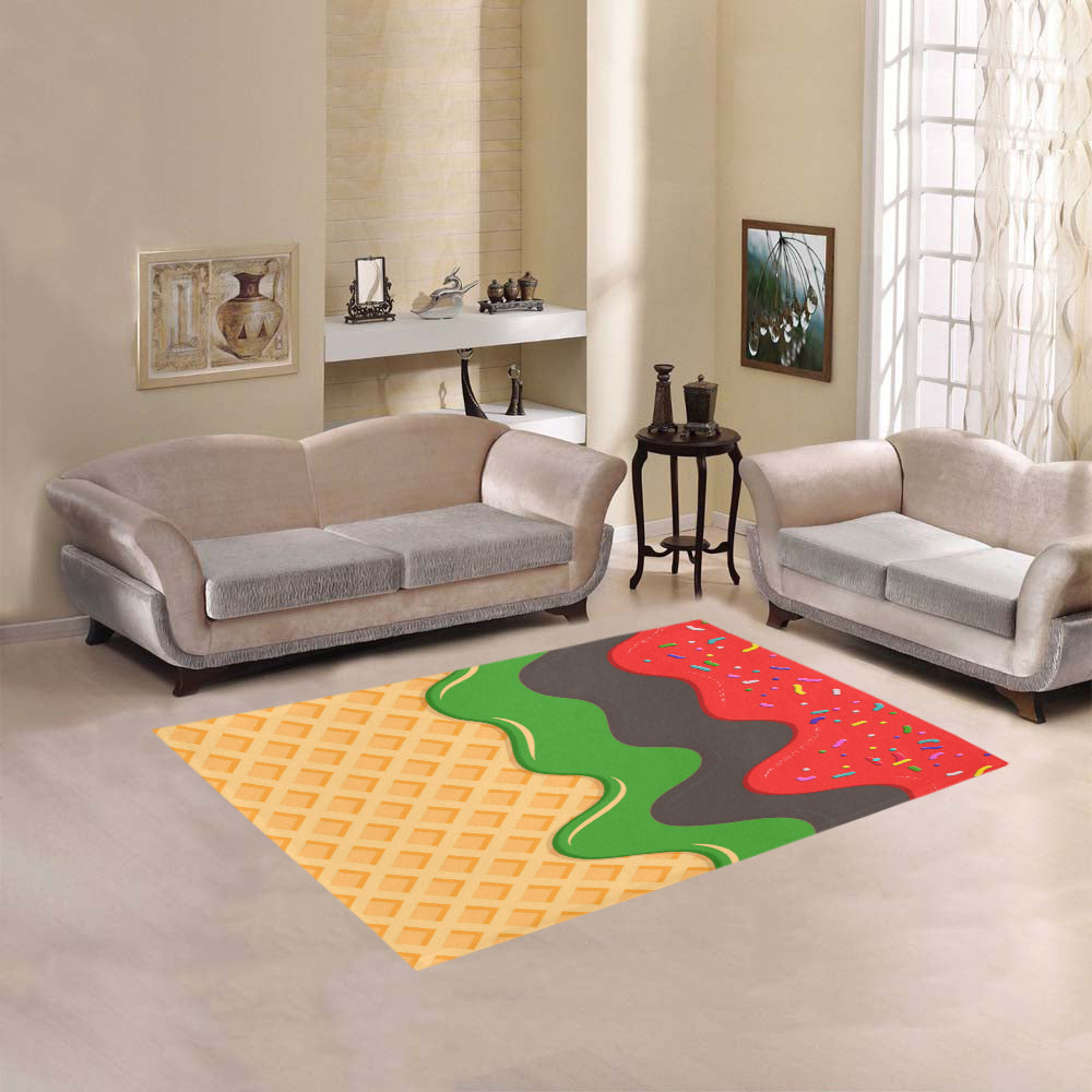 RBG ICE CREAM Area Rug 5'3''x4'