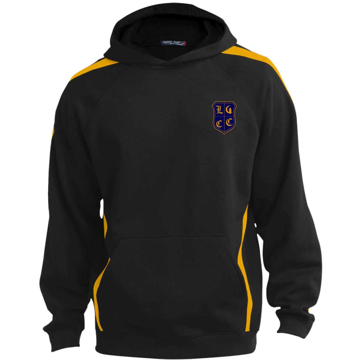 LCC Royal DTG Sleeve Stripe Sweatshirt Lined Hood