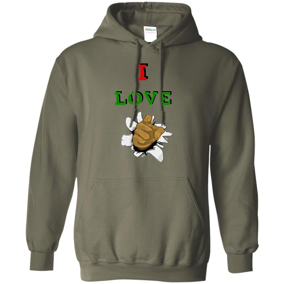 I Love You men Pullover Hoodie