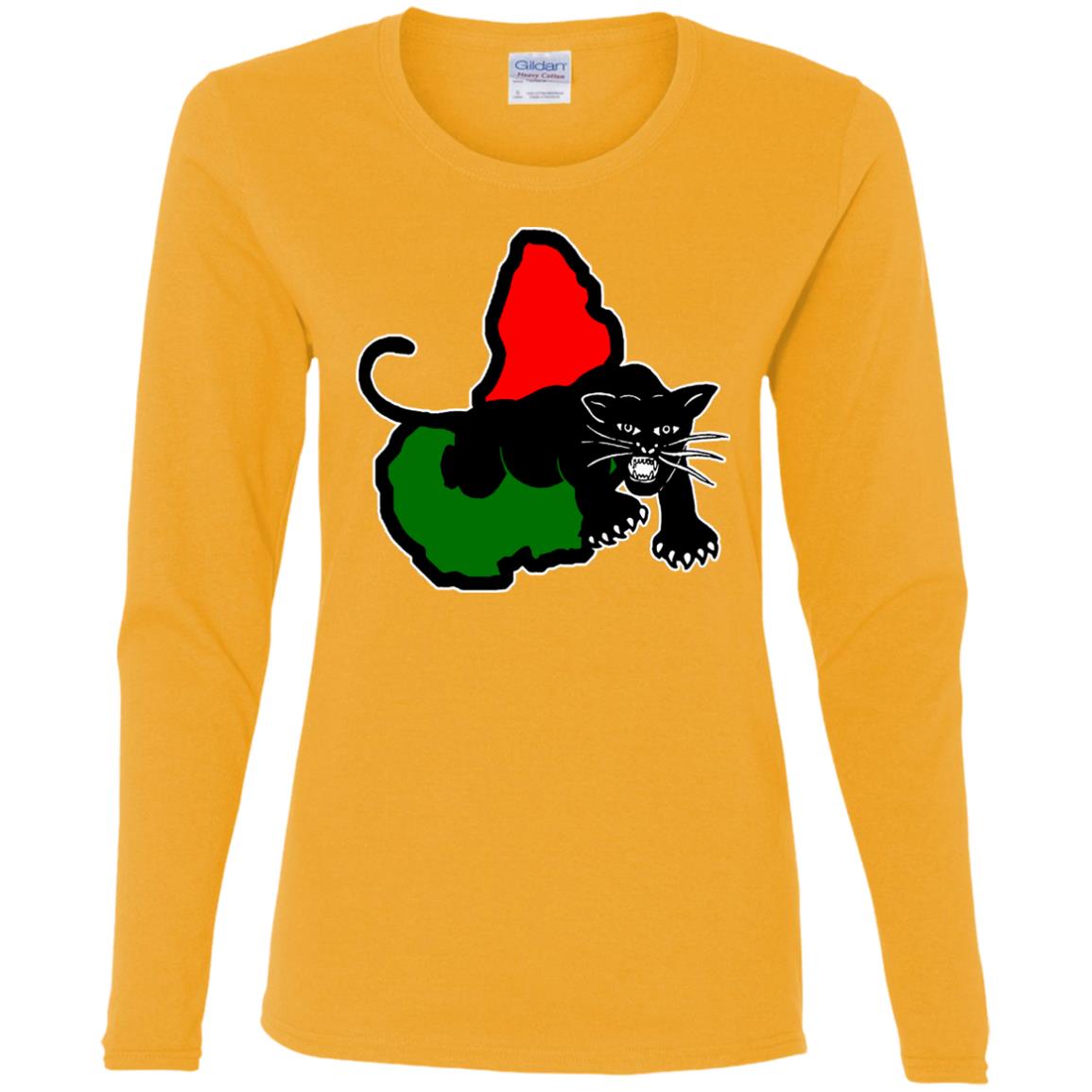 Afrika Panther RBG Ladies' LS T-Shirt