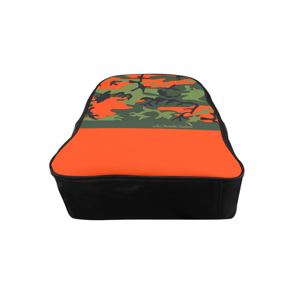 CAMOUFLAGE KAKI School Backpack (Medium)
