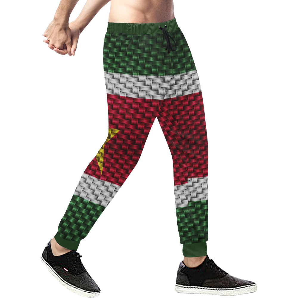 SURINAME FLAG Men's All Over Print Sweatpants (Model L11)