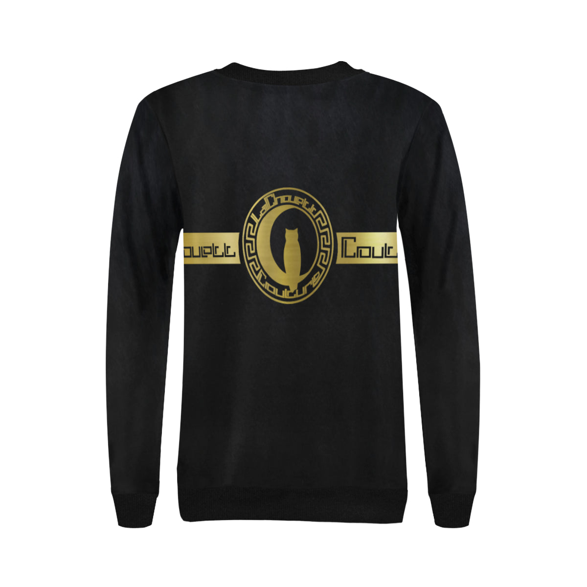 WAKANDA SKIN Women's Rib Cuff Crew Neck Sweatshirt (Model H34)