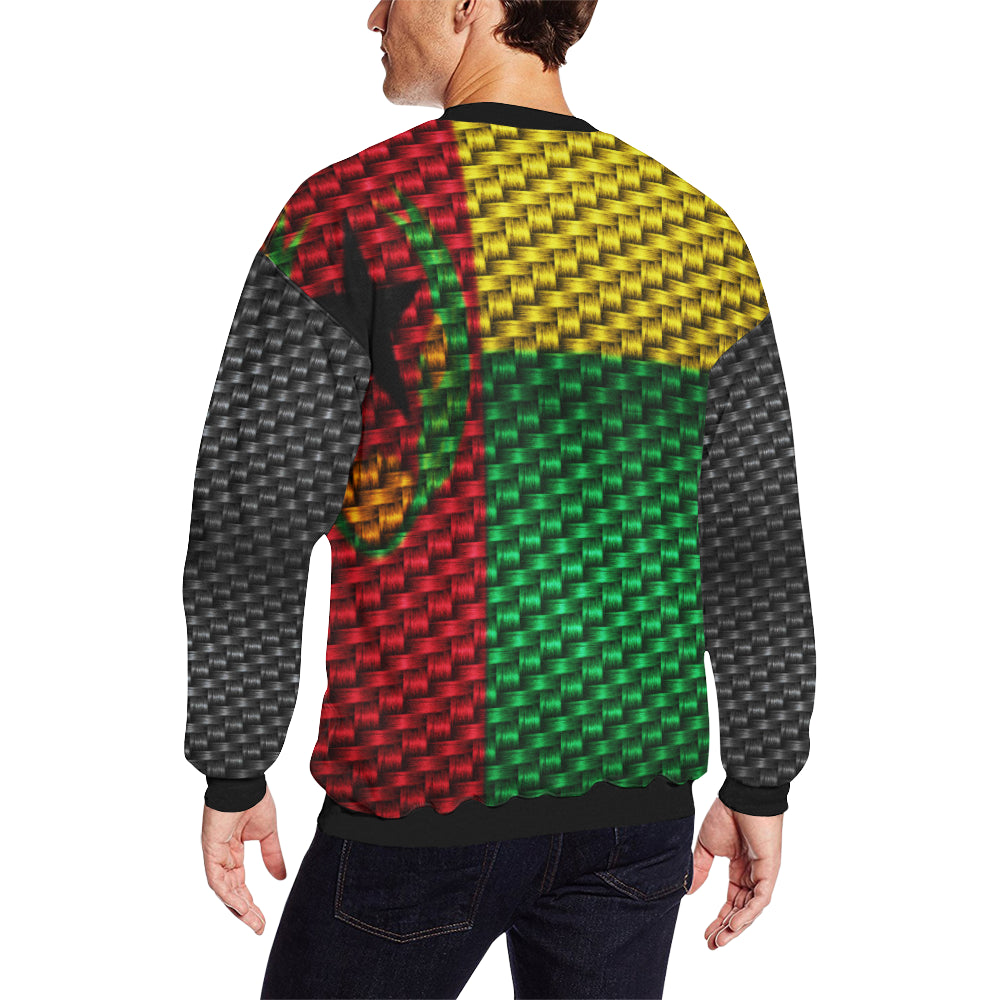 CAP VERT Men's Oversized Fleece Crew Sweatshirt