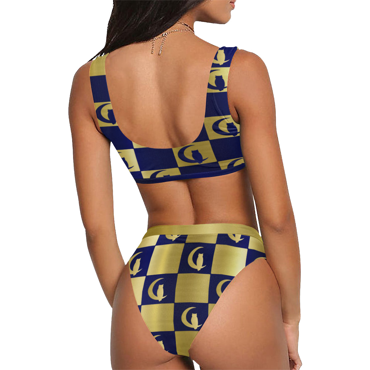 LOYALTY & ROYALY Sport Top & High-Waisted Bikini Swimsuit