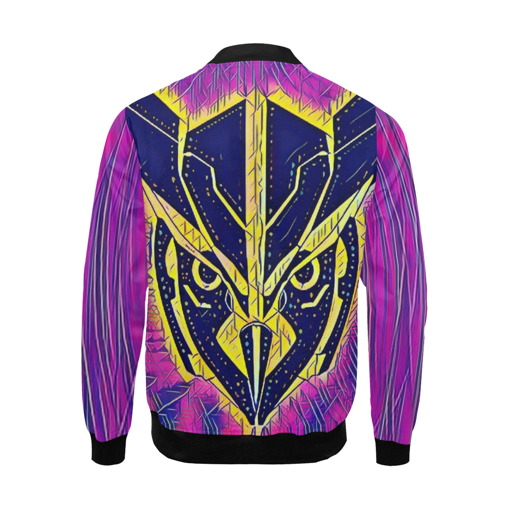 OWLFORMERS ART All Over Print Bomber Jacket for Men (Model H19)