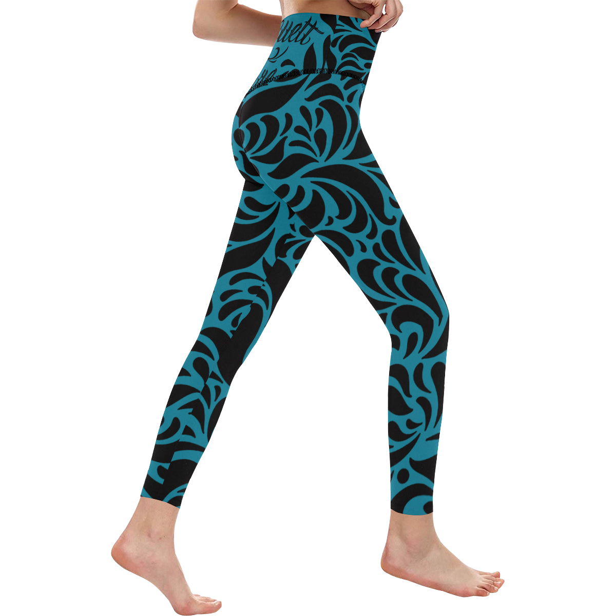 GORGEOUS BLU All Over Print High-Waisted Leggings