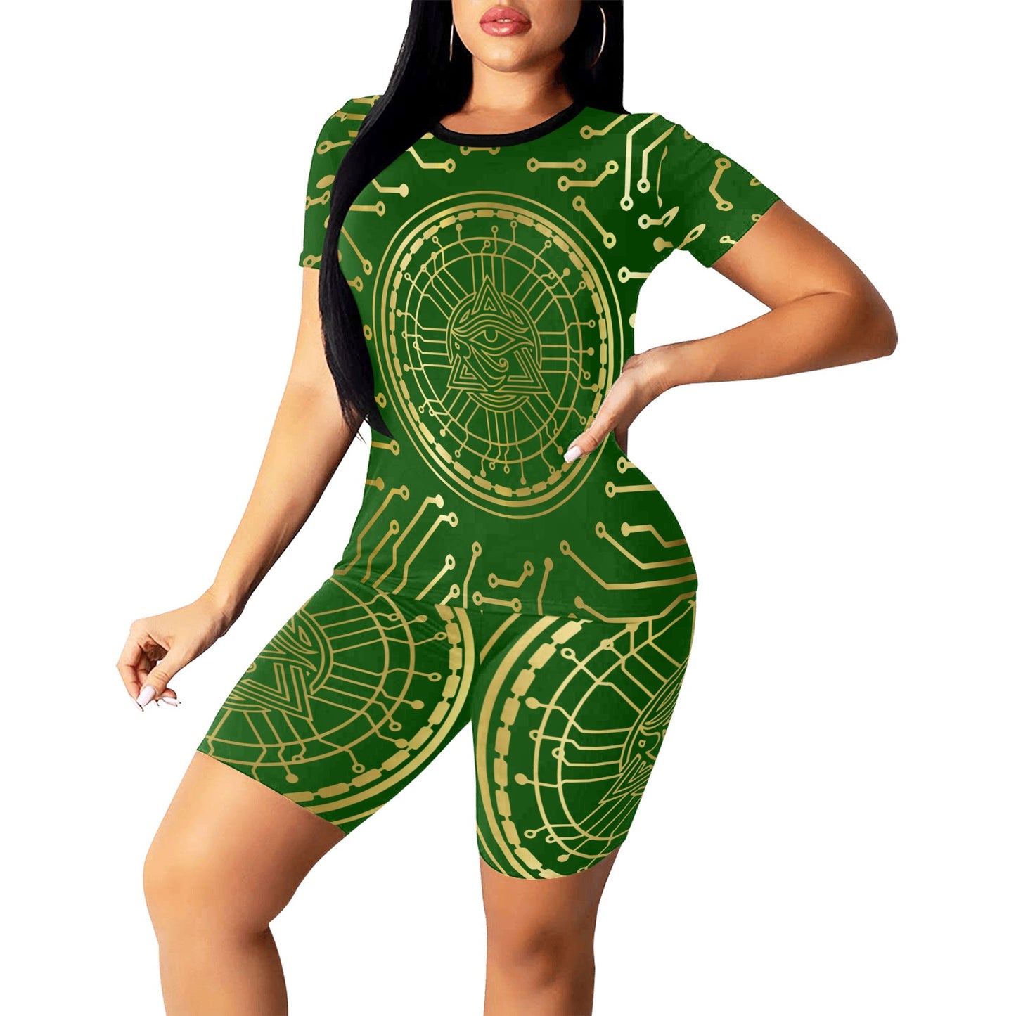 CRYPTO KMT Women's Short Yoga Set