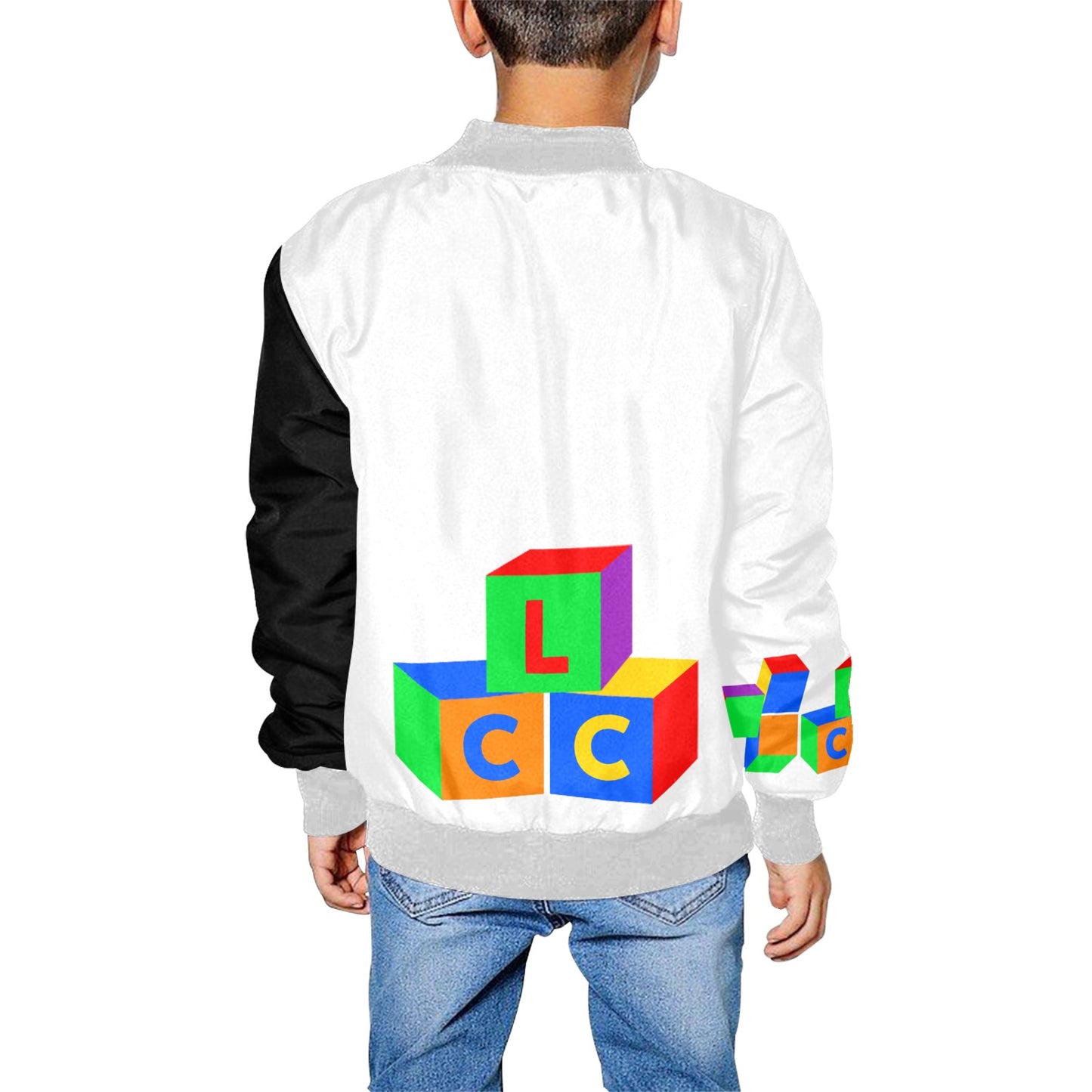 LCC COLORING Kids' All Over Print Bomber Jacket (Model H40)