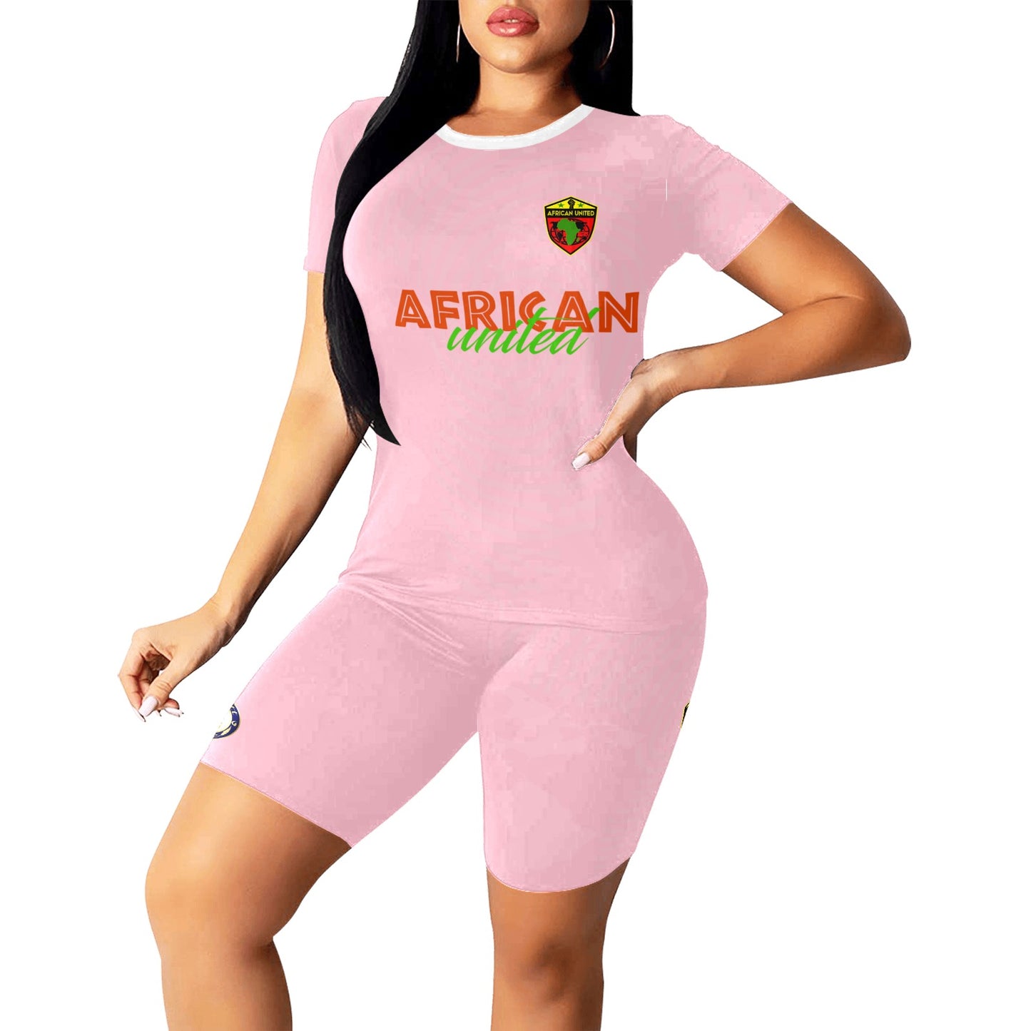 AFRICAN UNITED Women's Short Yoga Set