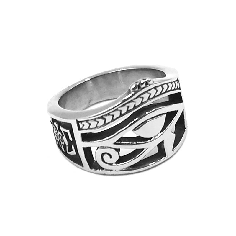 Udjat Amulet Ring Stainless Steel Ring