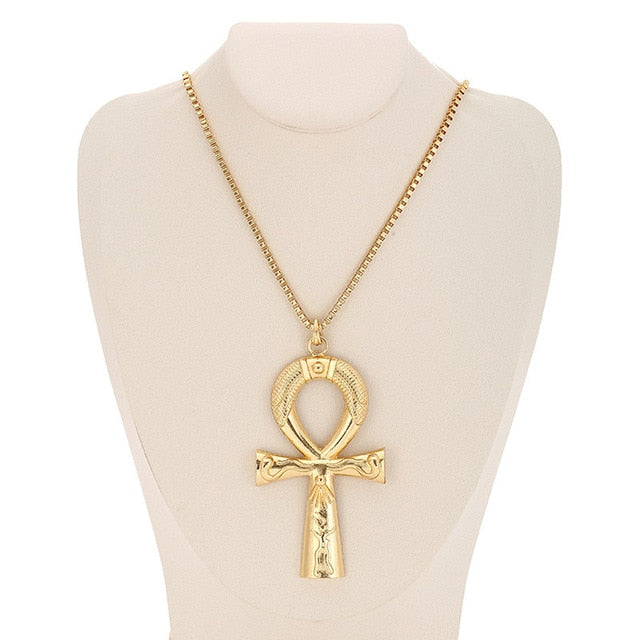New Fashion Egyptian Gold Color Long Chain Jewelry