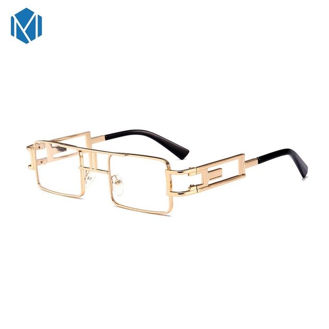 Metal Frame Clear Steam Punk Sunglasses
