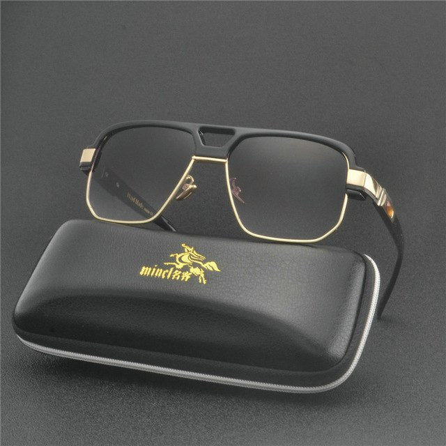 Oversized men alloy Square Sunglasses Fashion Hip hop