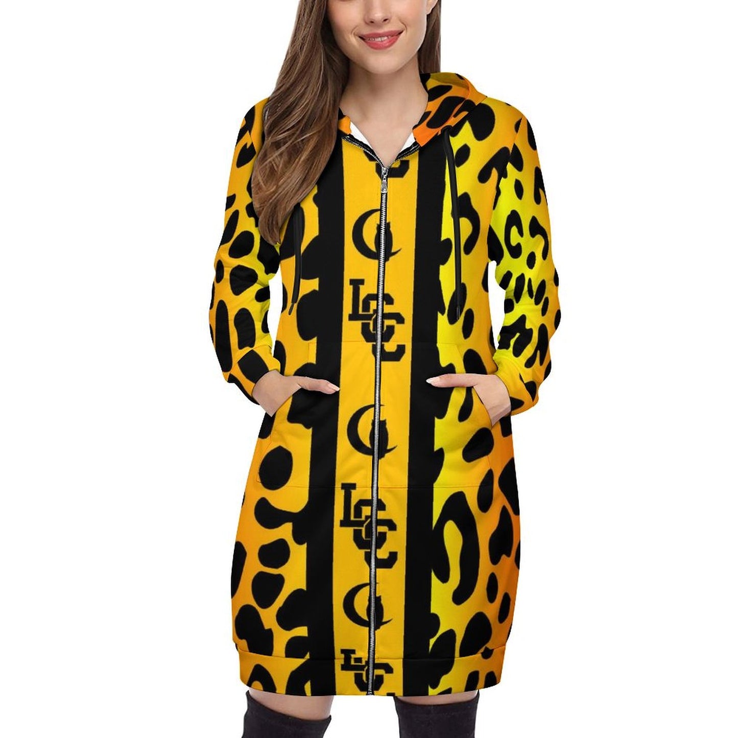 JAGUAR Women's Hooded Sweatshirt Dress