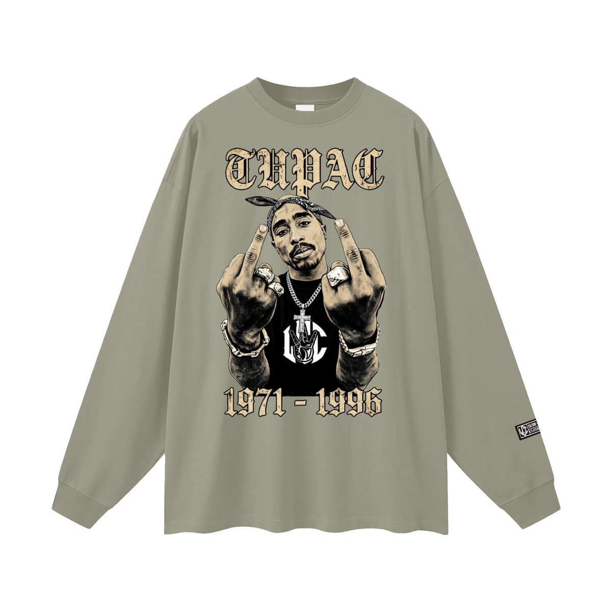 TUPAC Oversized Unisex Long Sleeve T-Shirt