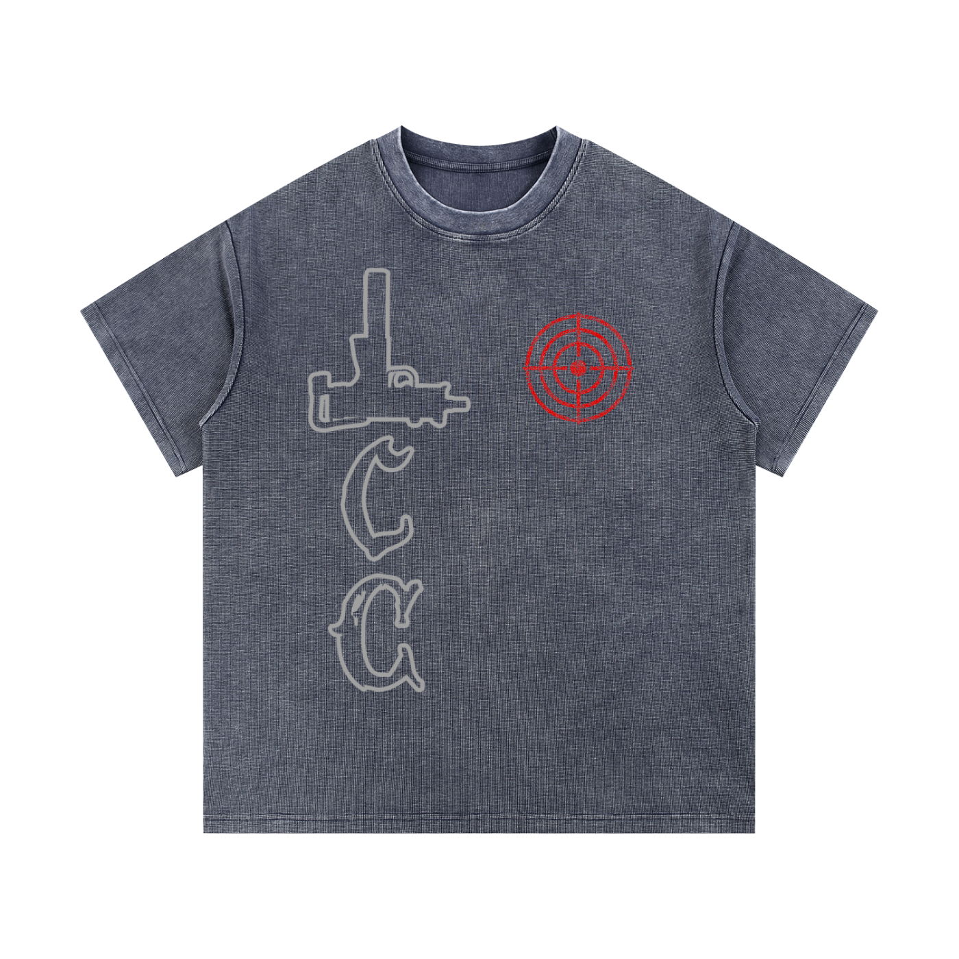 LCC TARGET Mineral Wash Waffle Knit T-Shirt