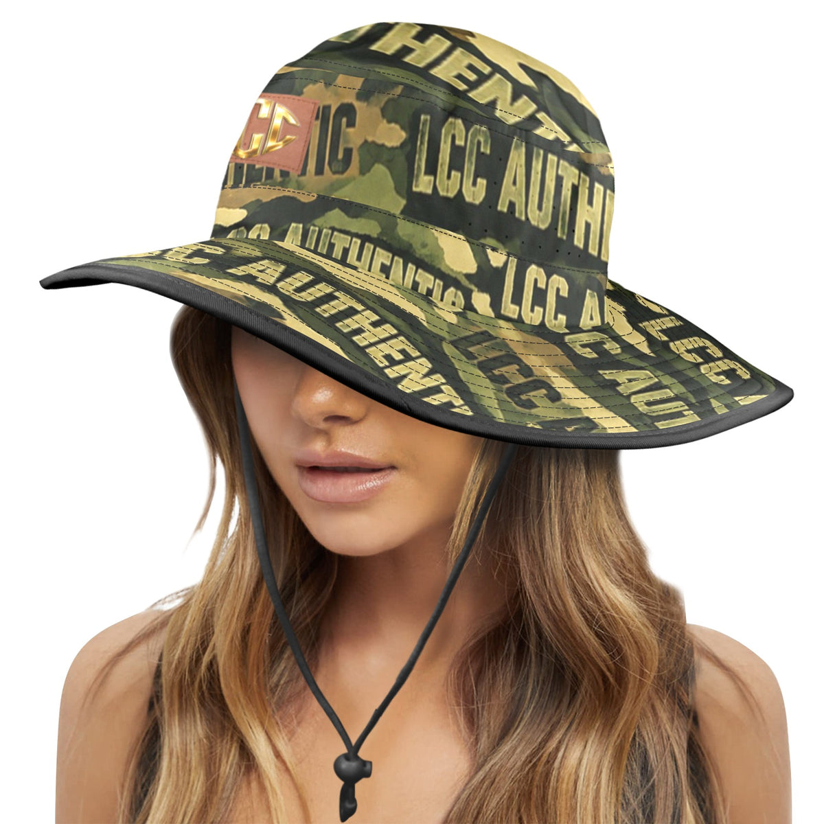 LCC CAMOUFLAGE Wide Brim Bucket Hat