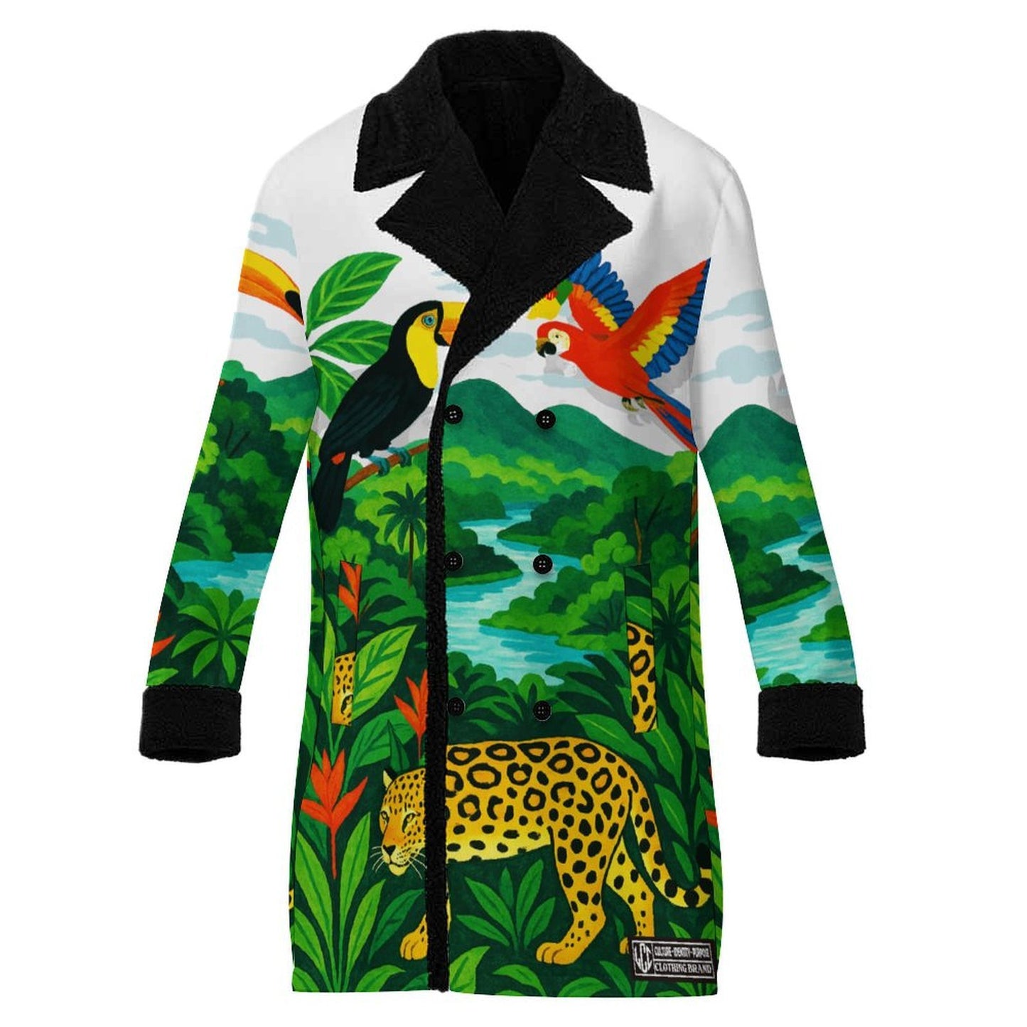 GUYANE PAYSAGE Men's Double Breasted Coat