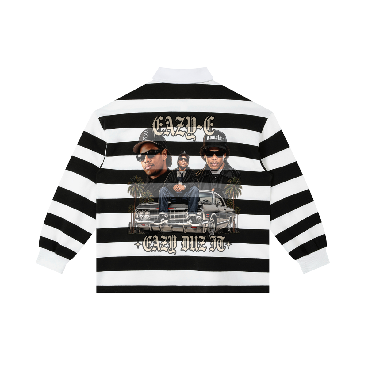 EAZY - E Stripe Polo Shirt