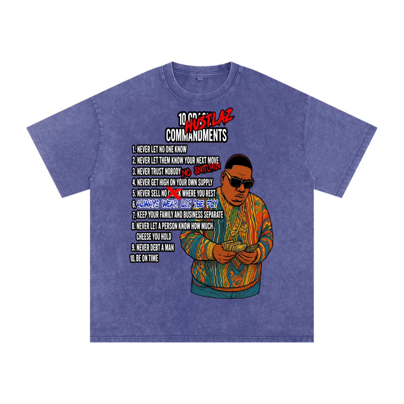 Snow Washed Oversized Cotton T-Shirt