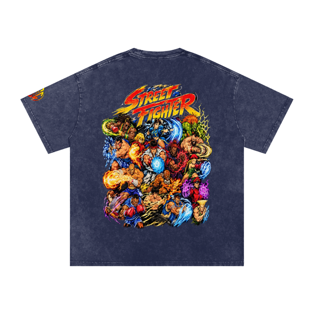 Street Fighter (DF) Snow Washed Oversized T-Shirt