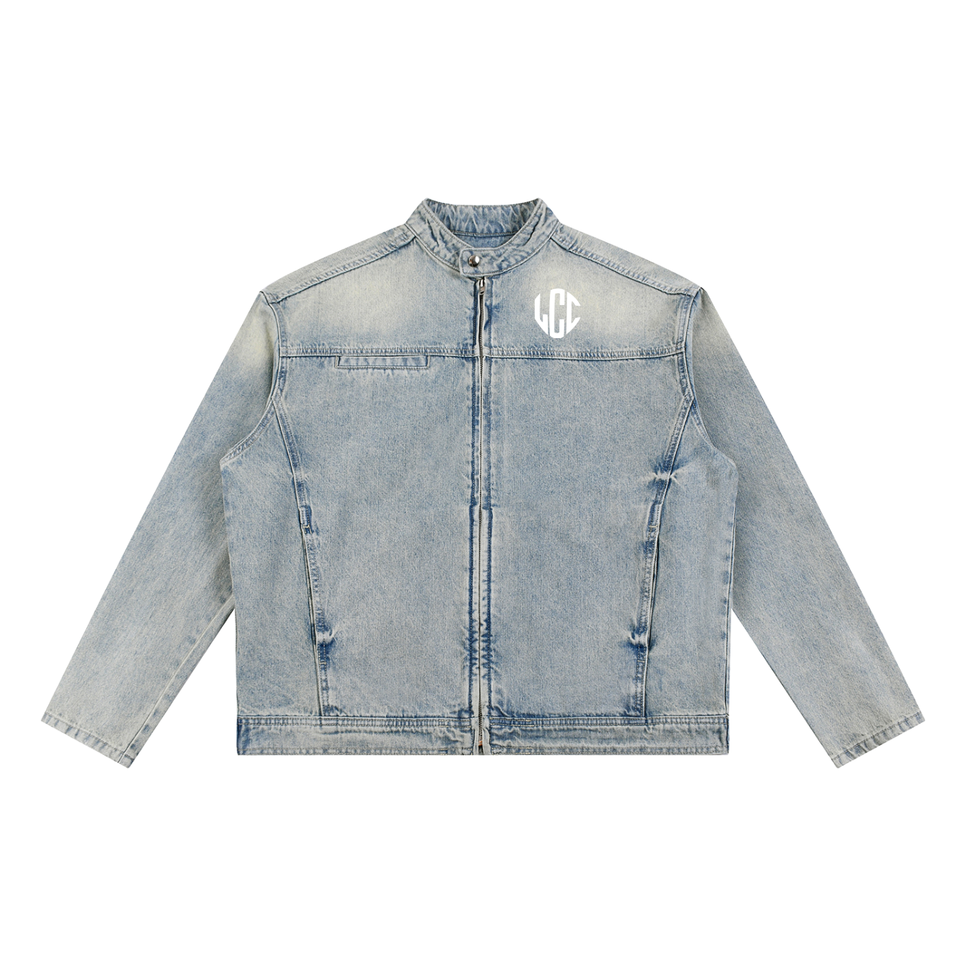 LCC fidèle Vintage Wash Zip Denim Jacket