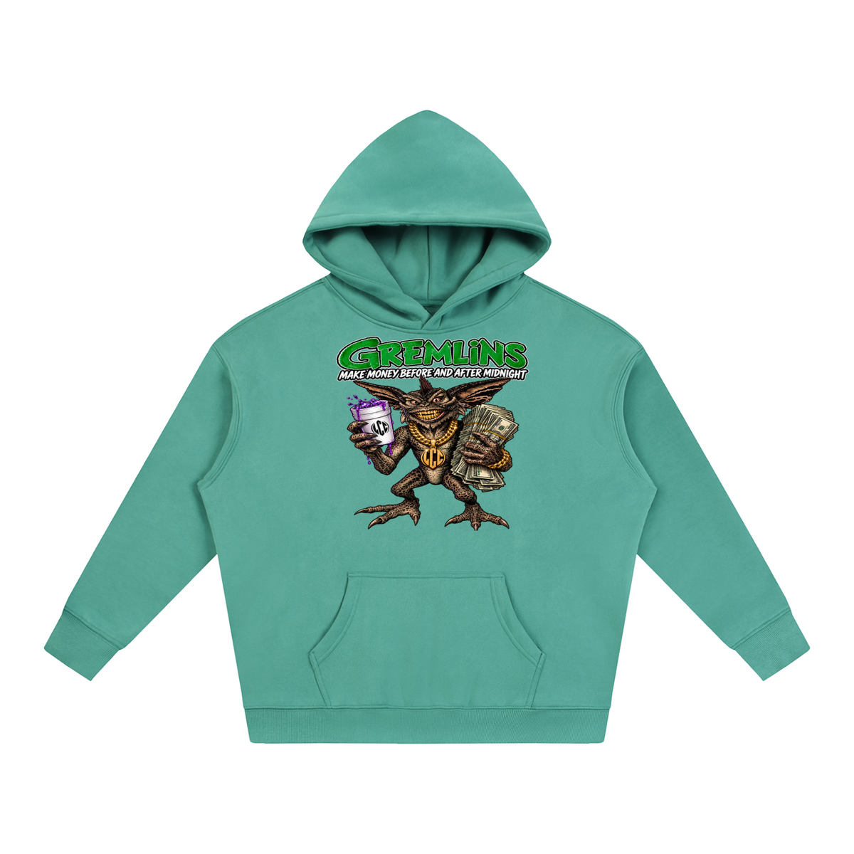 GREMLINS Oversize Fleeced Hoodie