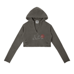 LCC TARGET Vintage Washed Raw Edge Hoodie
