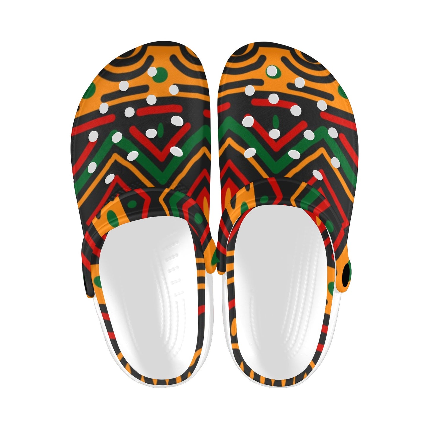 AFRICAN MIDCLOTH Clogs for Adults