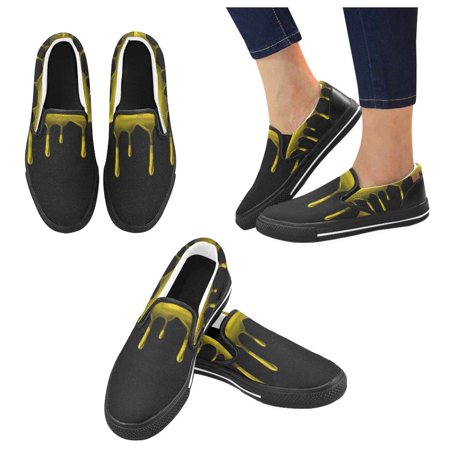 LEAN Men's Unusual Slip-on Canvas Shoes