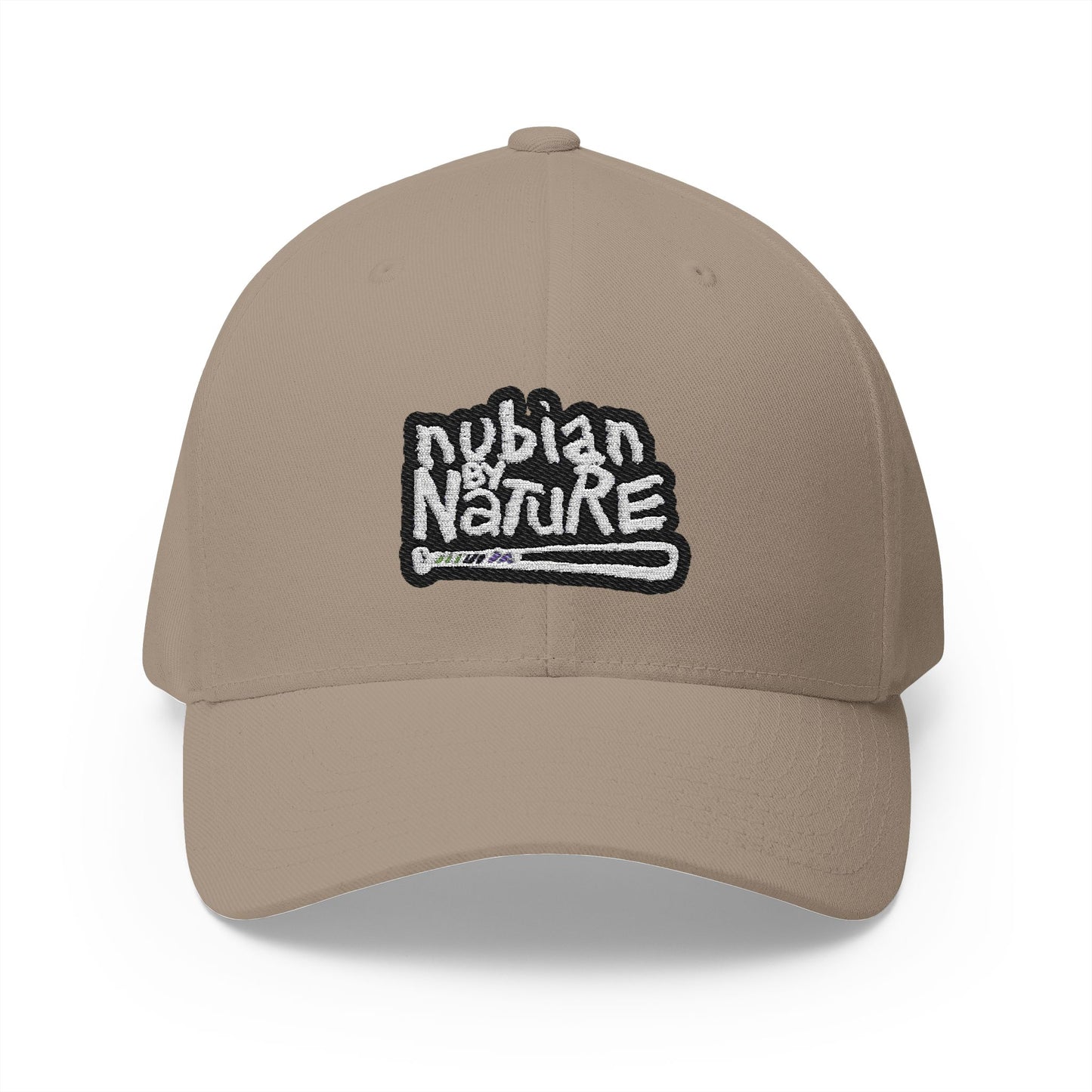 Nubian By Nature Embroidered Cap - Stylish Closed-Back Hat for Nature Lovers
