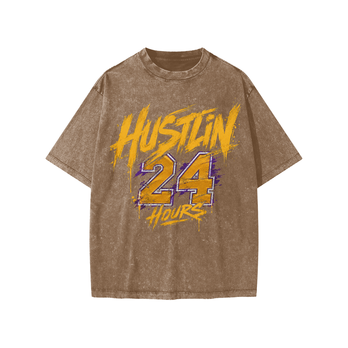 HUSTLIN 24 HOURS Snow Washed Kids' T-Shirt
