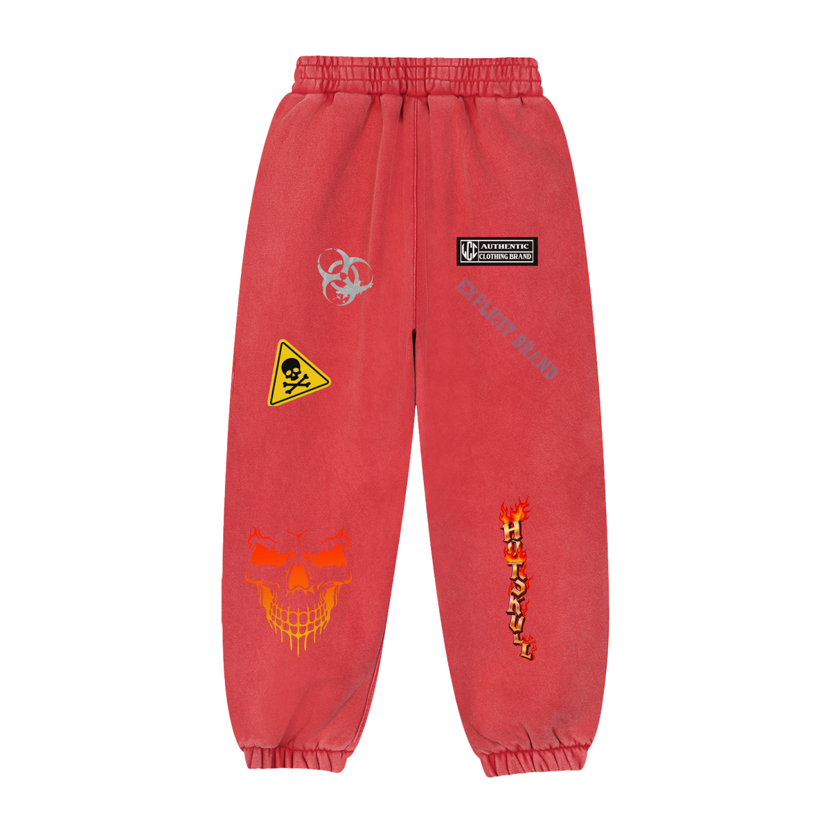 LCC HOTSKULL Fleeced Jogger Sweatpants