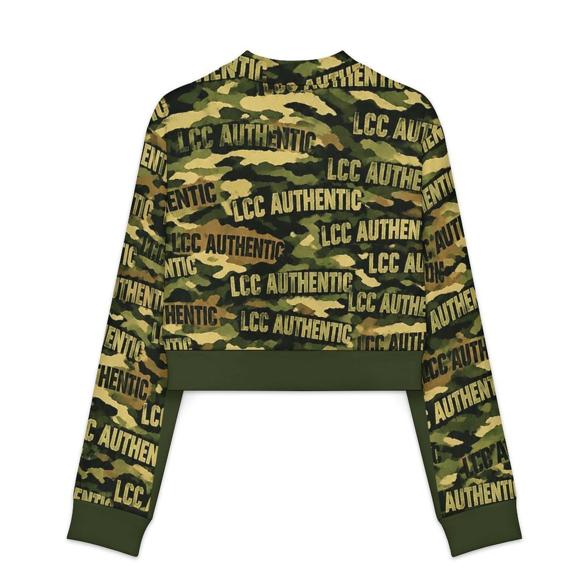 LCC CAMOUFLAGE Women's Cropped Open Front Jacket