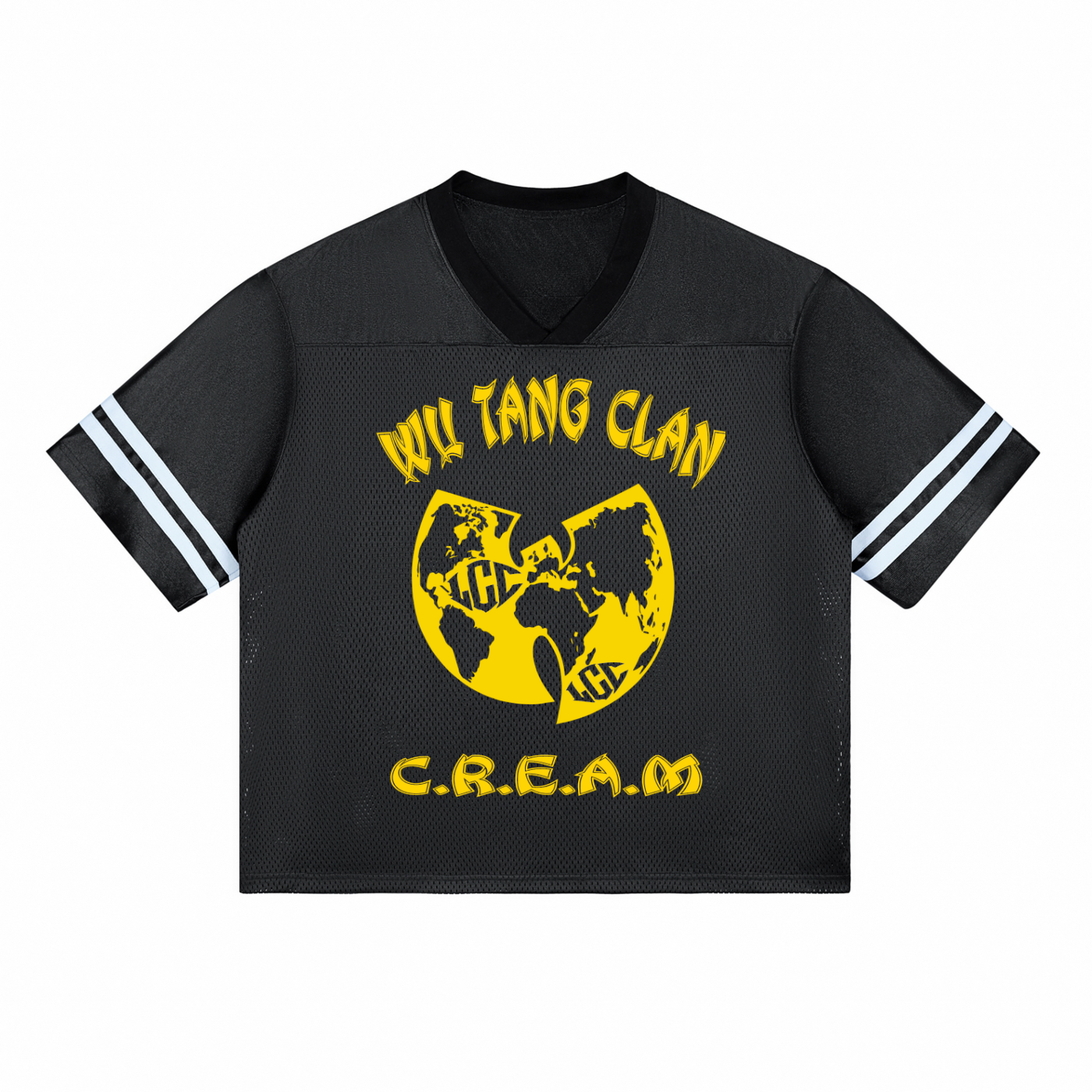 WUTANG CLAN Taped Mesh T-Shirt