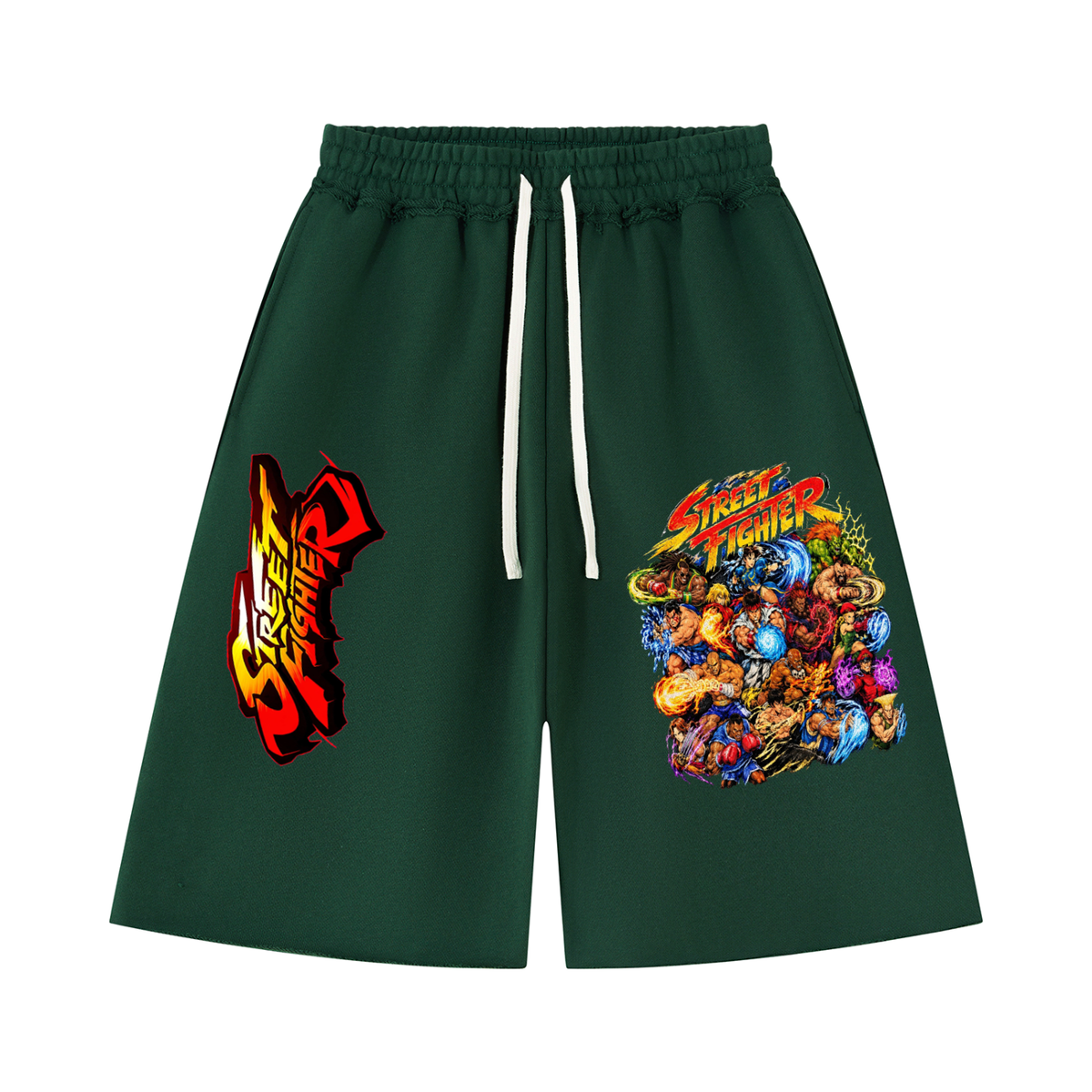 Street Fighter Unisex Raw Edge Shorts
