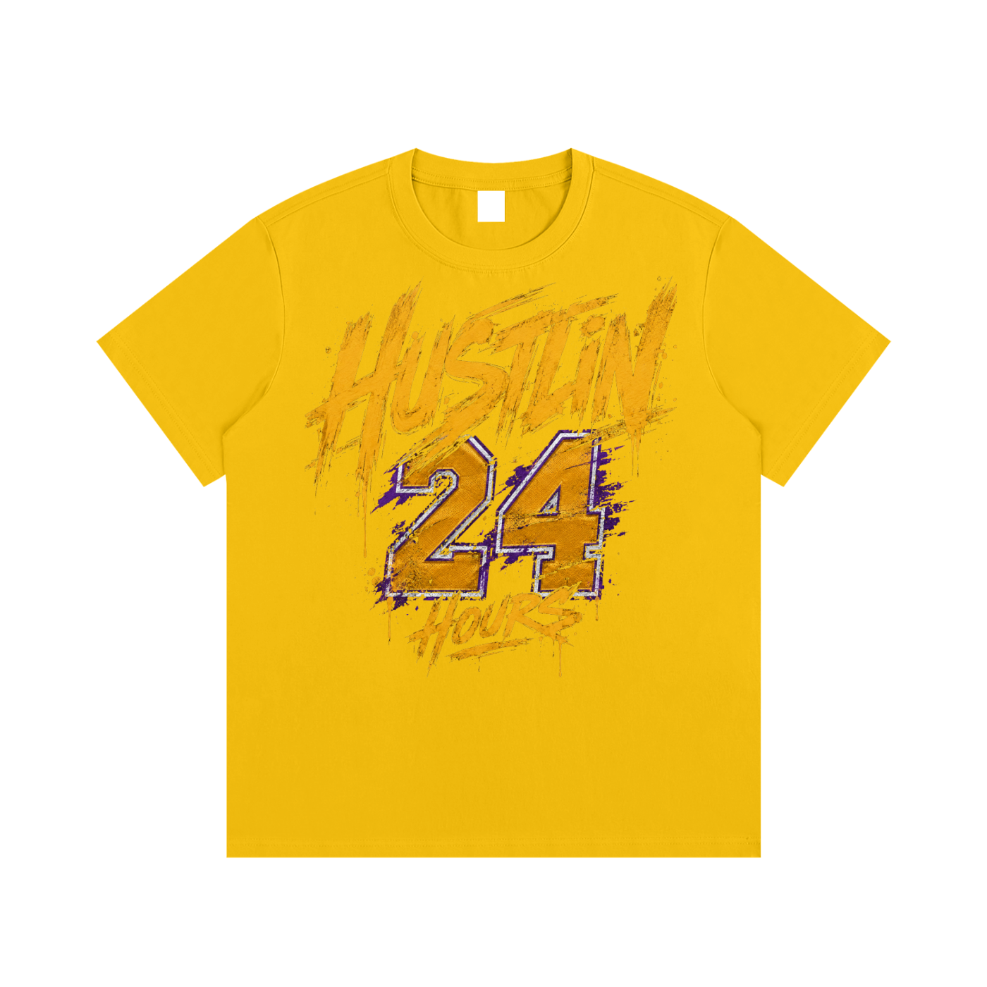 HUSTLIN 24 HOURS Cotton T-Shirt