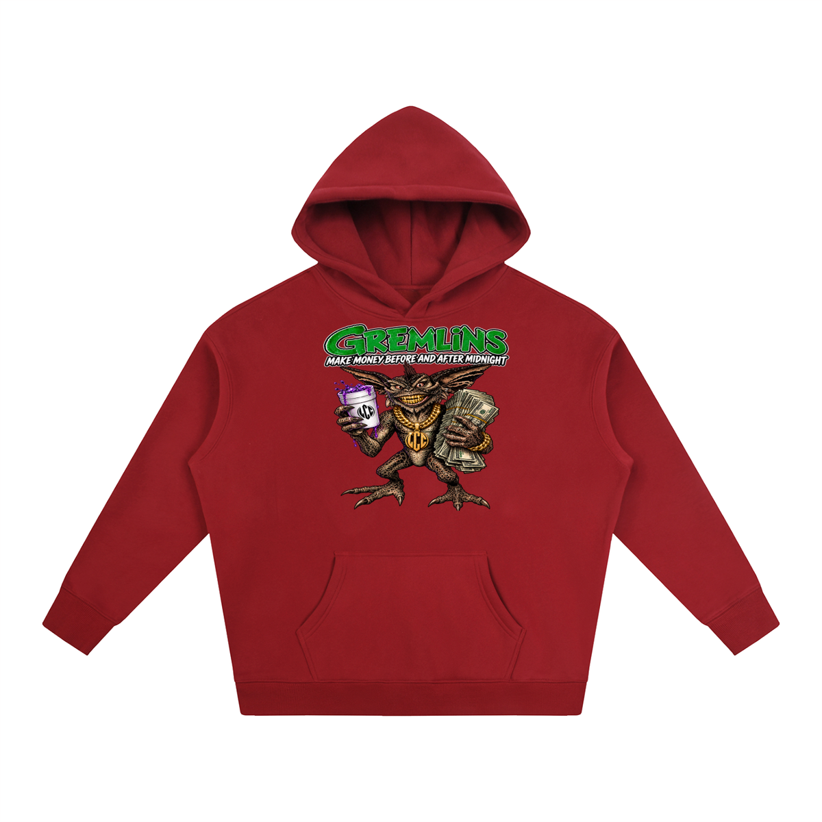 GREMLINS Oversize Fleeced Hoodie