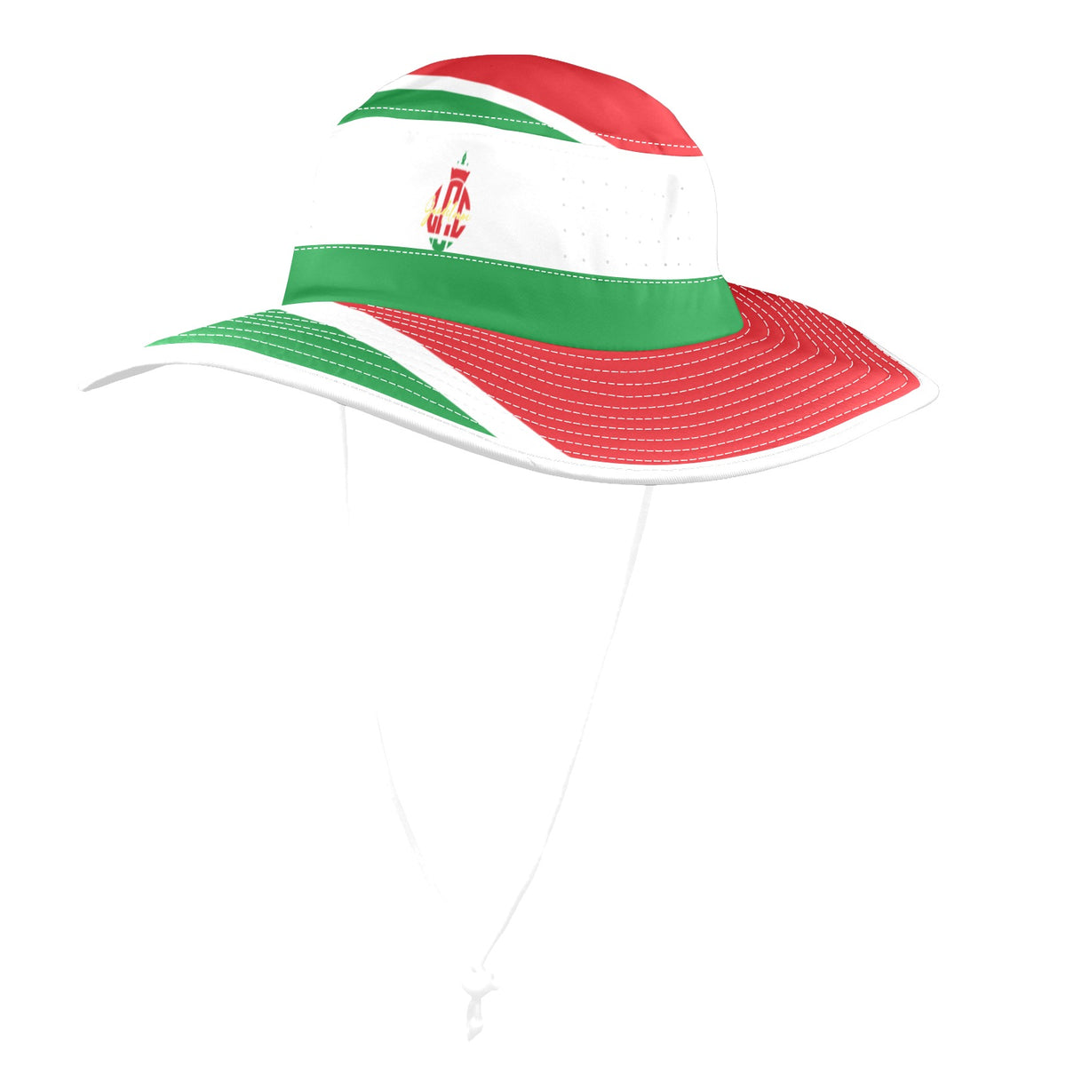 GUADELOUPE FLAG Wide Brim Bucket Hat