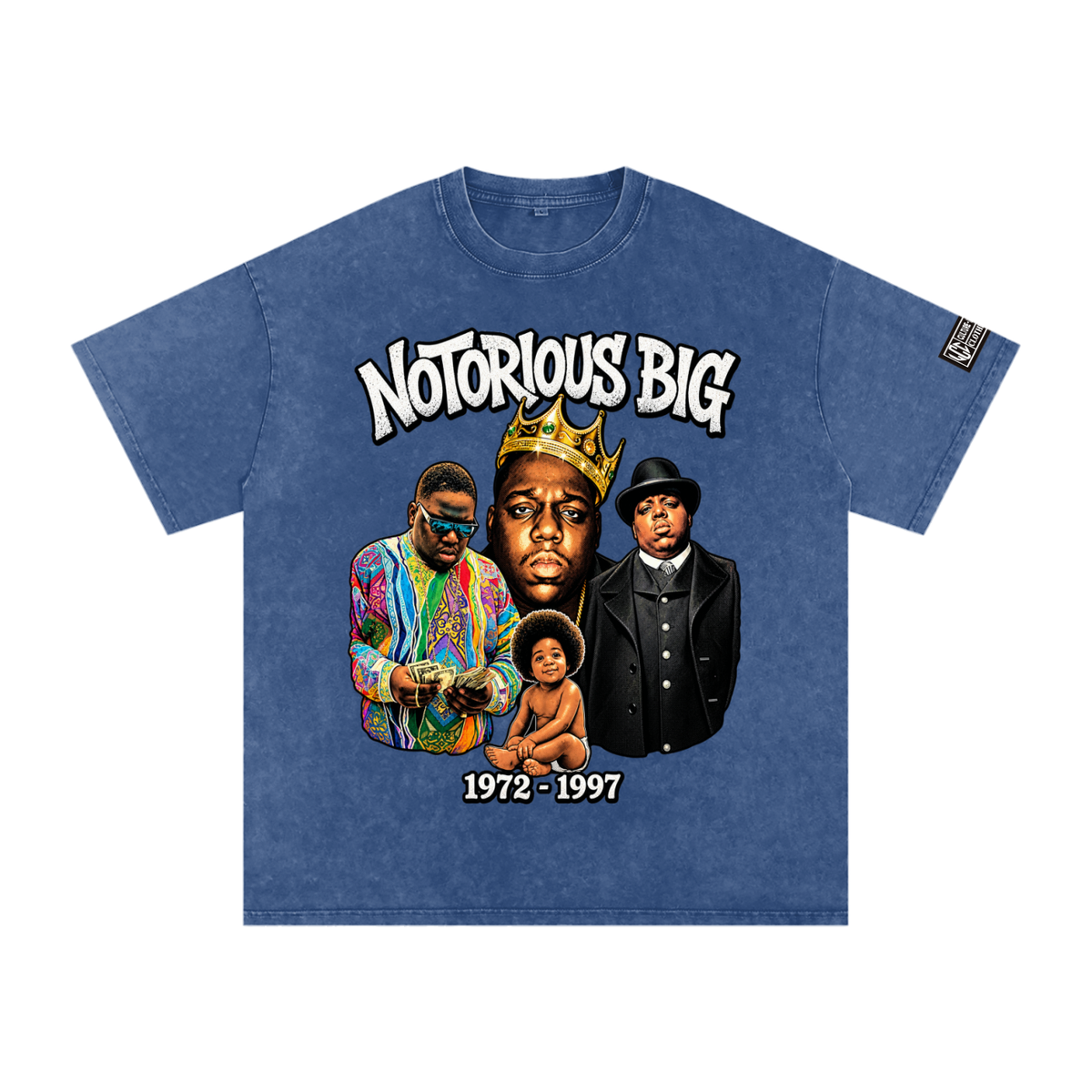 NOTORIOUS BIG Snow Washed Oversized T-Shirt