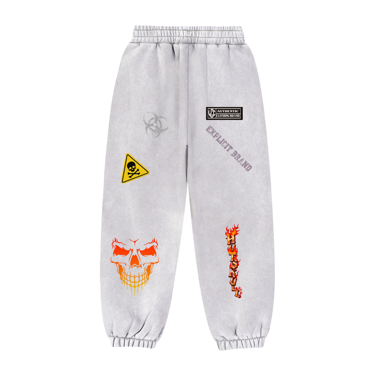 LCC HOTSKULL Fleeced Jogger Sweatpants