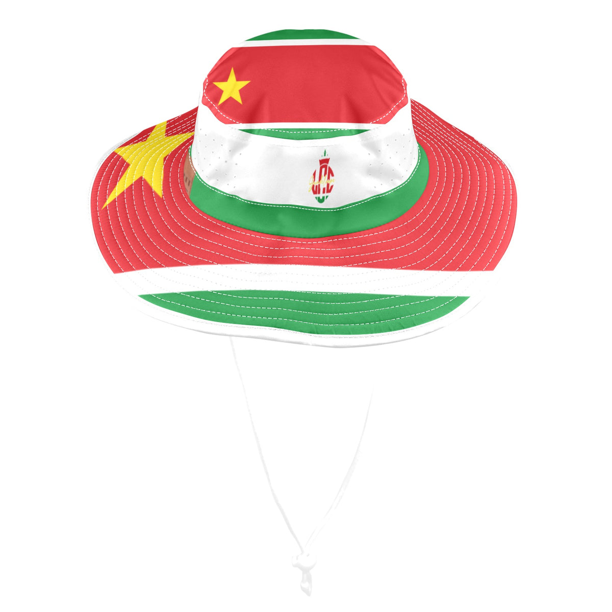 GUADELOUPE FLAG Wide Brim Bucket Hat