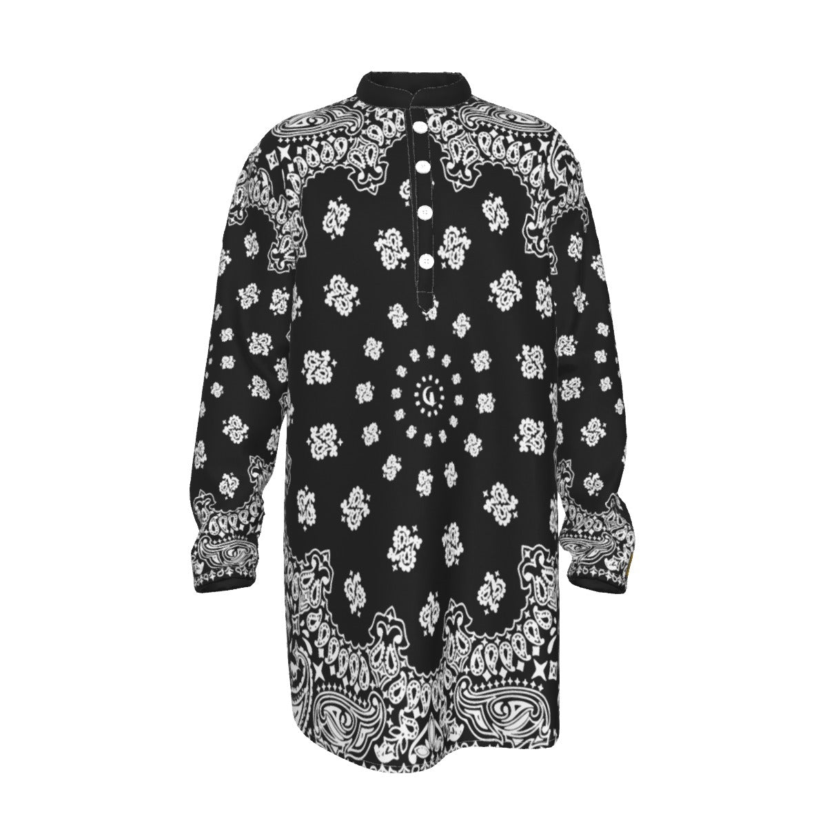 BANDANA BLC Men's Stand-up Collar Long Shirt