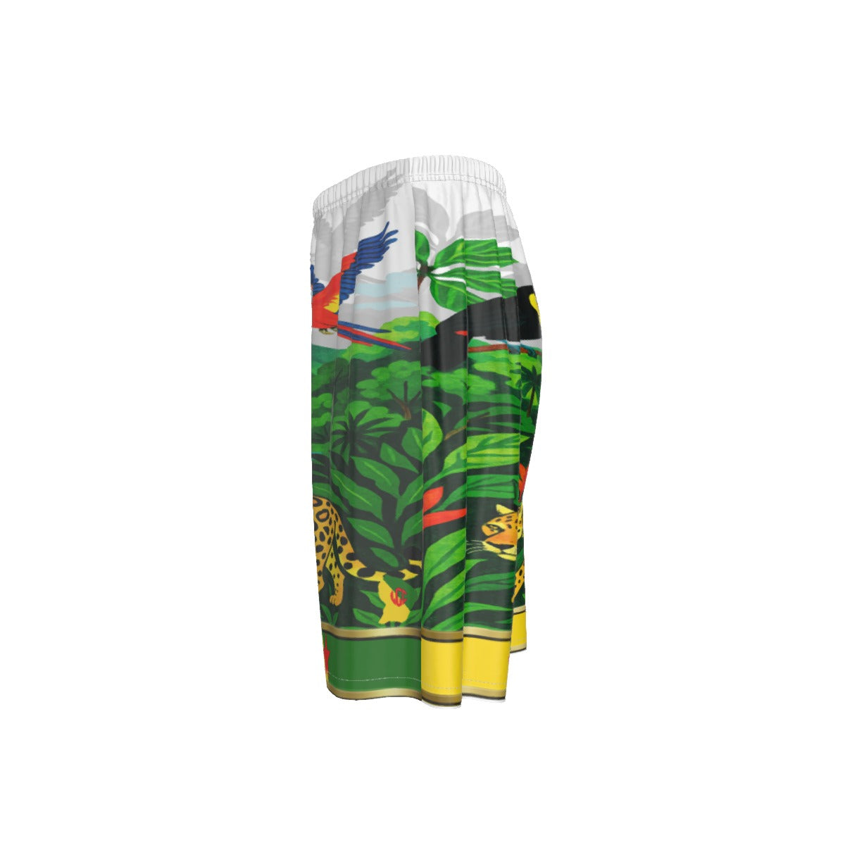 GUYANE PAYSAGE WHT Men's Imitation Silk Shirt Suit