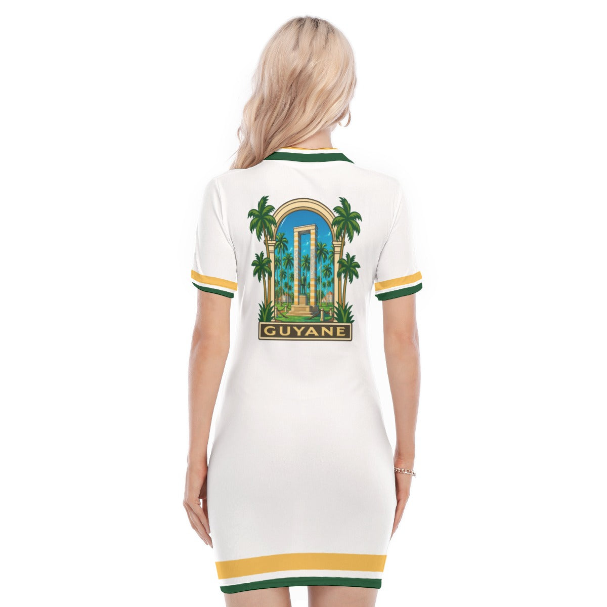 LCC GUYANE Women's Polo Collar Dress