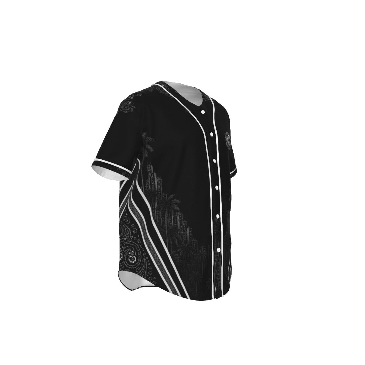 KEEP IT GANGSTA BLCWHT Short Sleeve Baseball Jersey