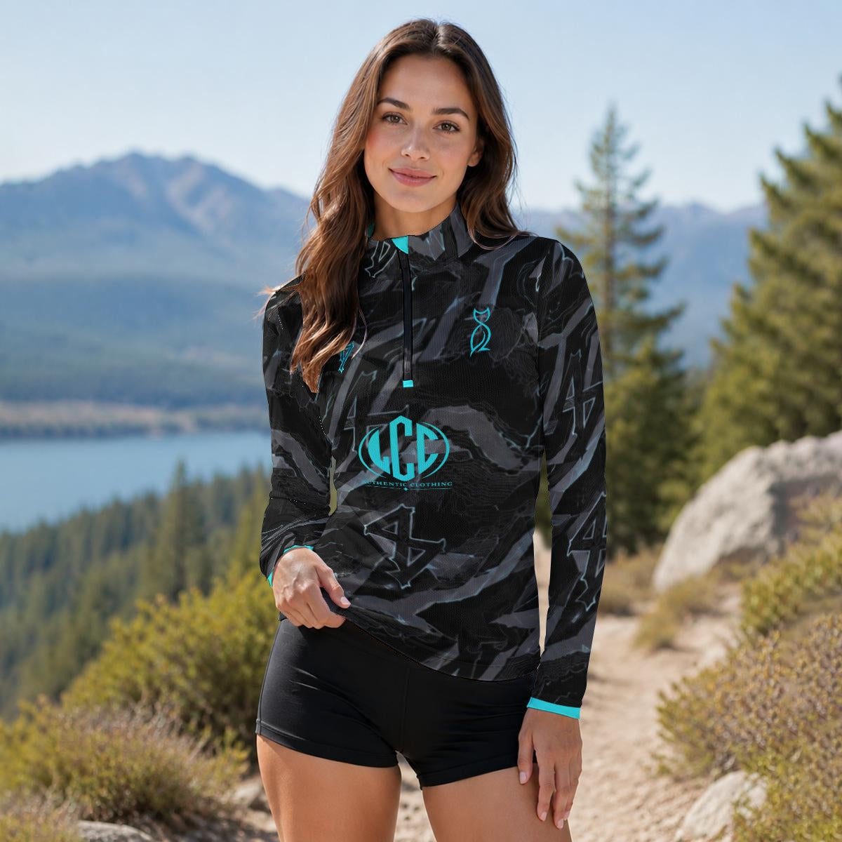 LCC WIZARD BLUE Women's Stand-Collar Sport Jersey Long Sleeve